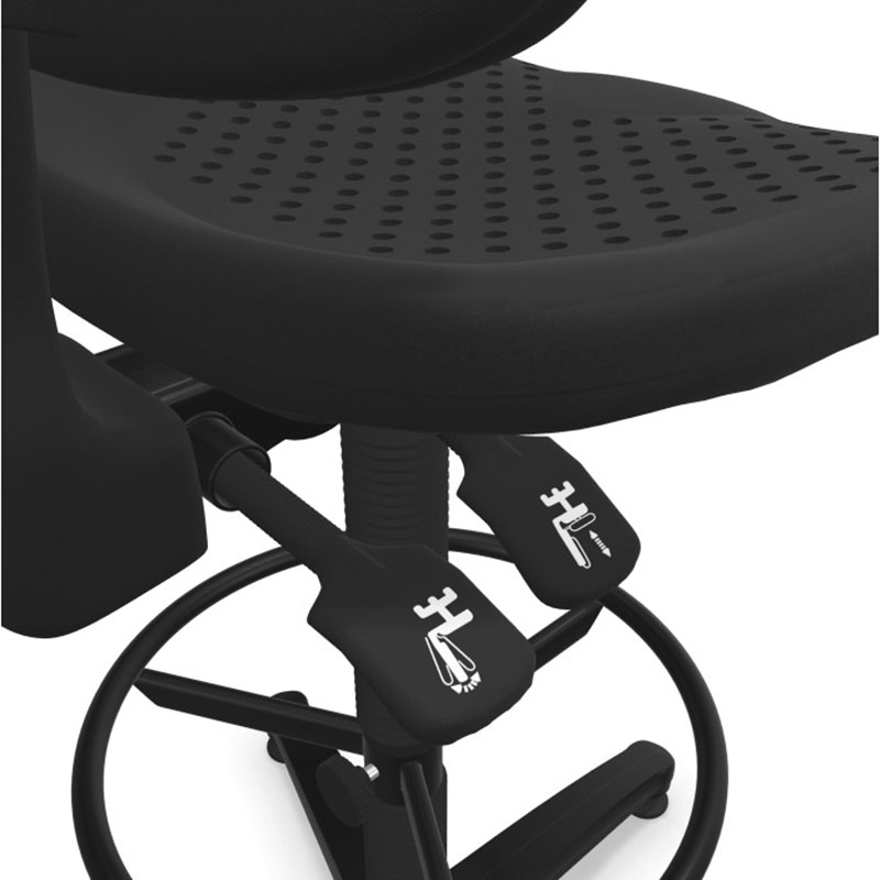 Висок работен стол Nowy Styl Labo RB-BL GTS